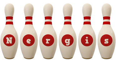 Nergis bowling-pin logo