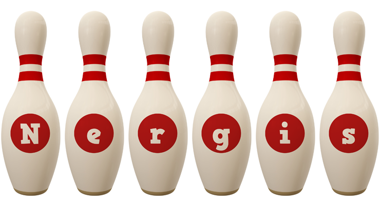 Nergis bowling-pin logo