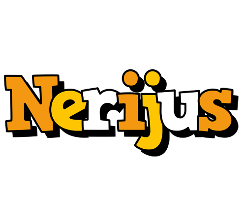Nerijus cartoon logo