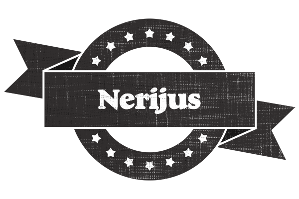 Nerijus grunge logo