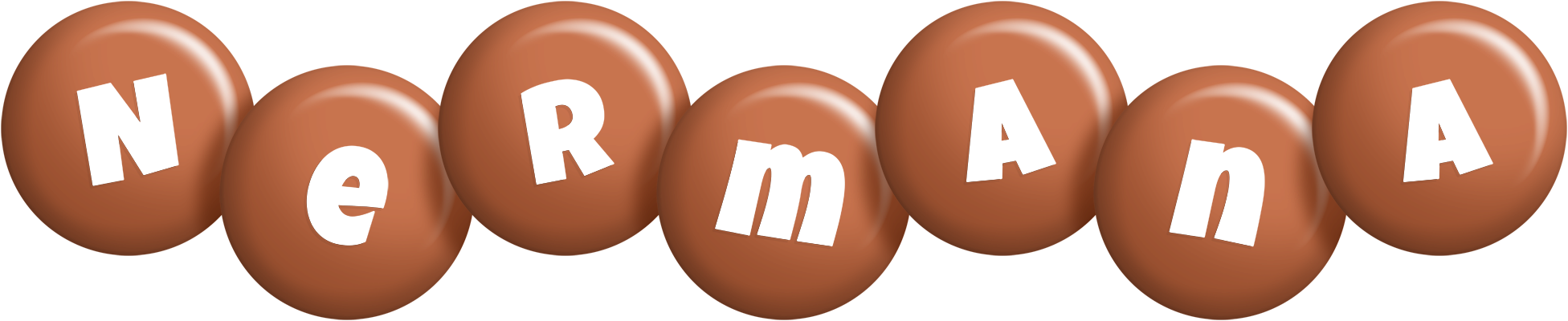 Nermana candy-brown logo