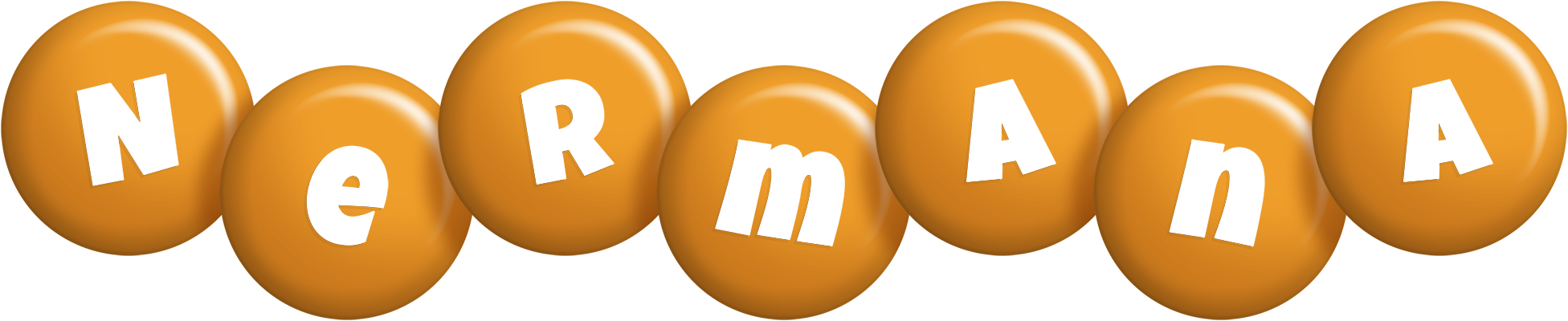 Nermana candy-orange logo