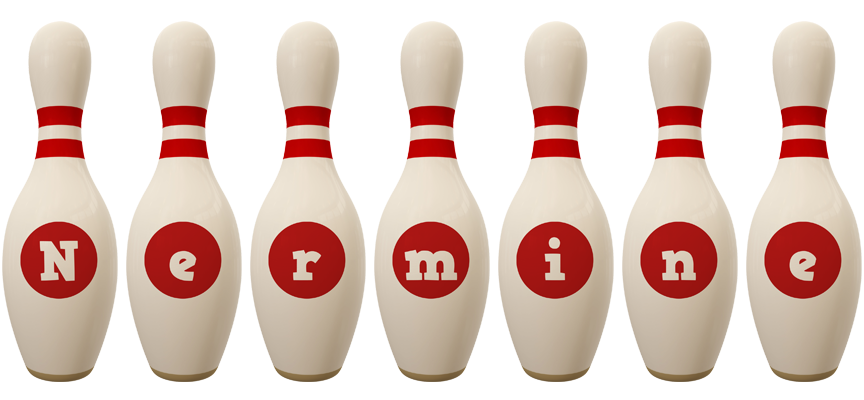 Nermine bowling-pin logo