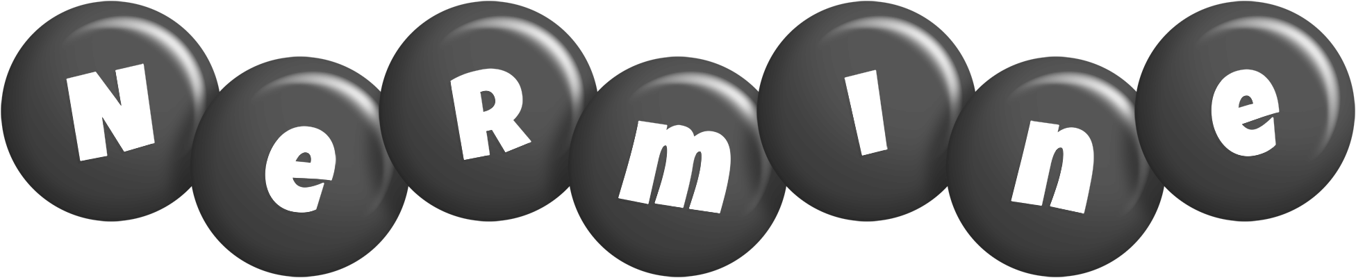 Nermine candy-black logo
