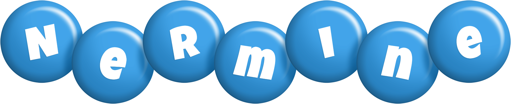 Nermine candy-blue logo
