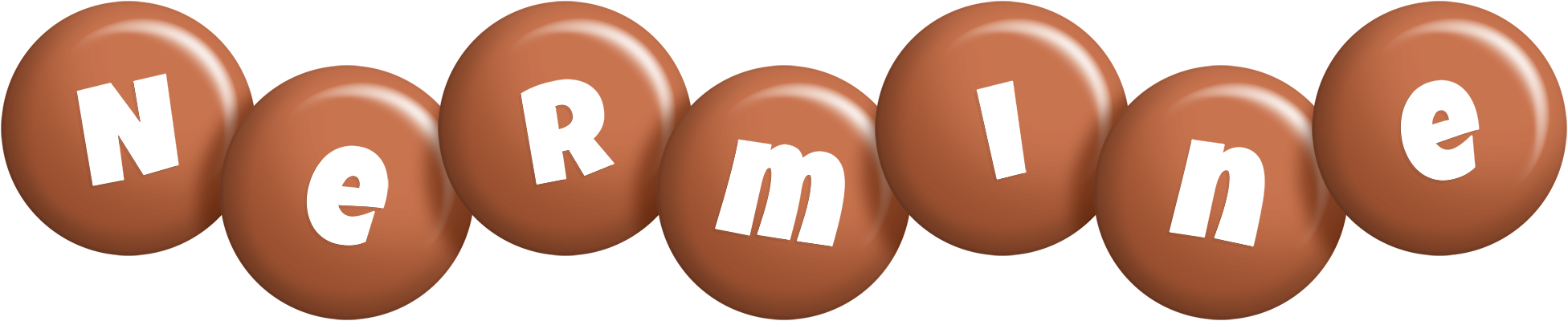 Nermine candy-brown logo