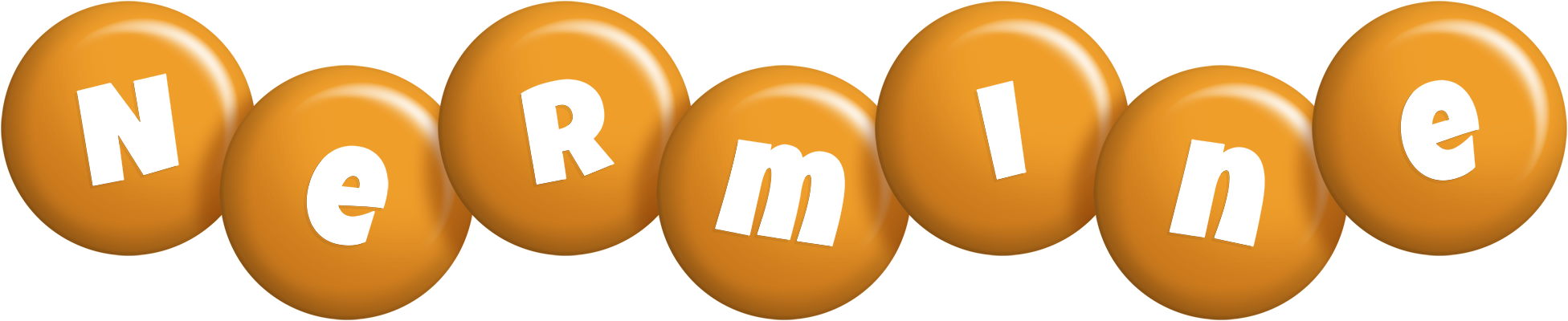 Nermine candy-orange logo