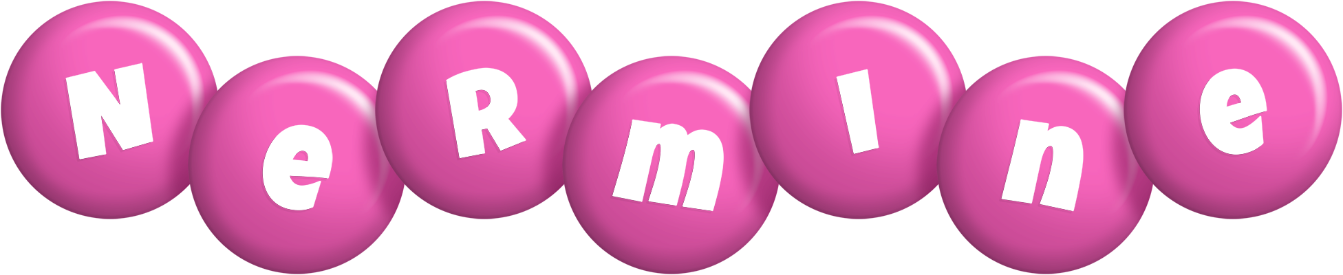 Nermine candy-pink logo