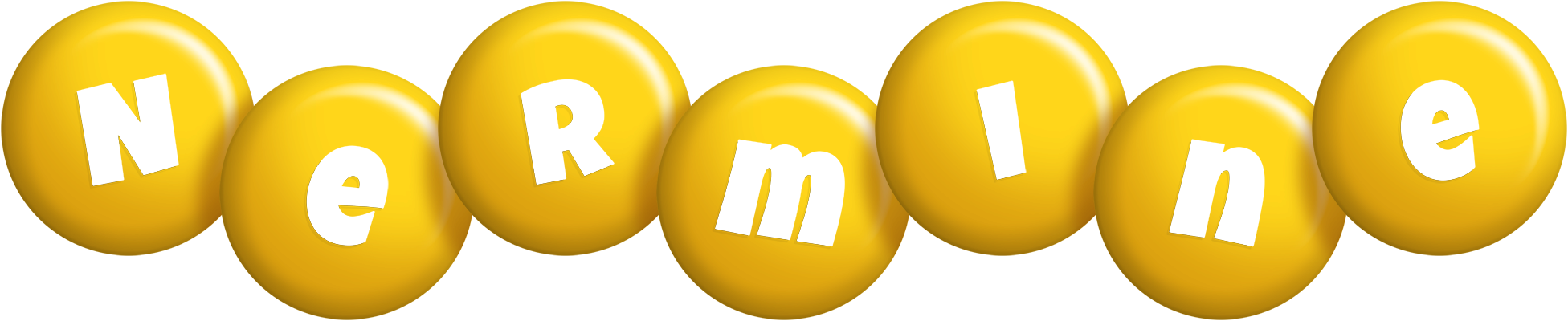 Nermine candy-yellow logo