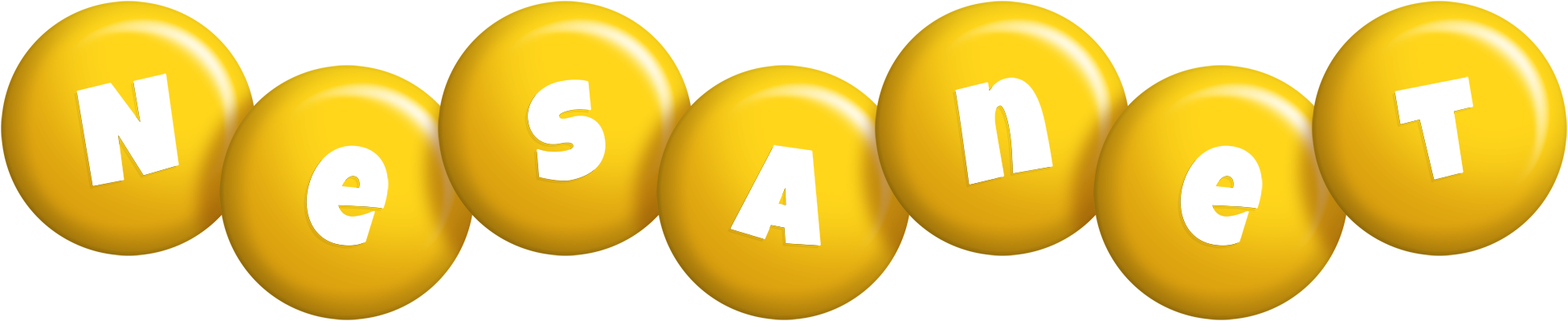 Nesanet candy-yellow logo