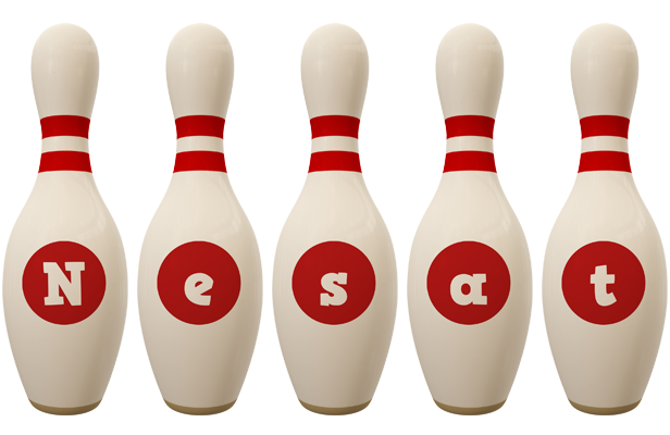 Nesat bowling-pin logo