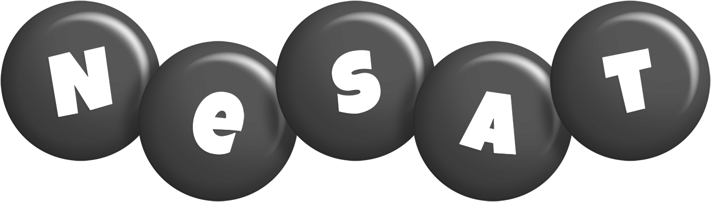 Nesat candy-black logo