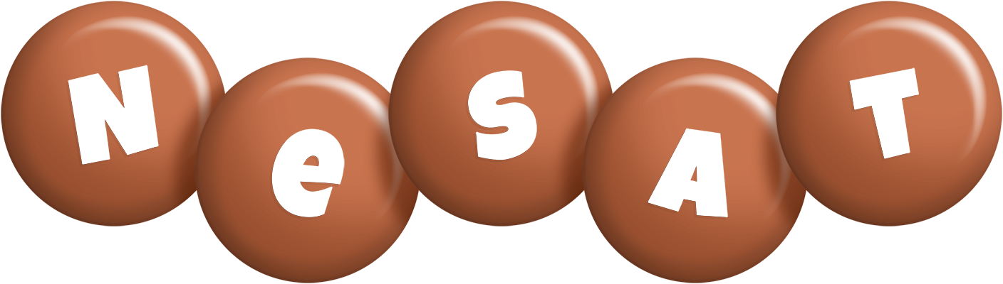 Nesat candy-brown logo