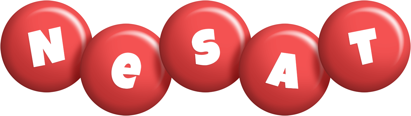 Nesat candy-red logo
