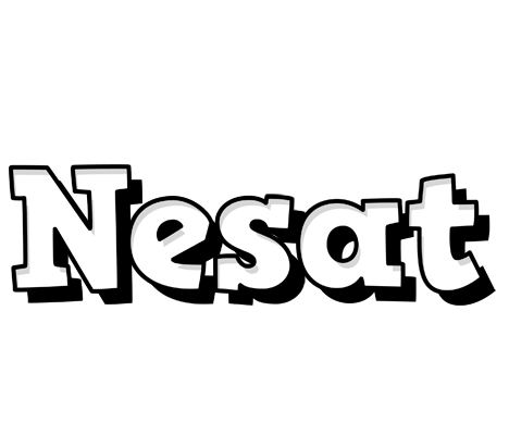 Nesat snowing logo