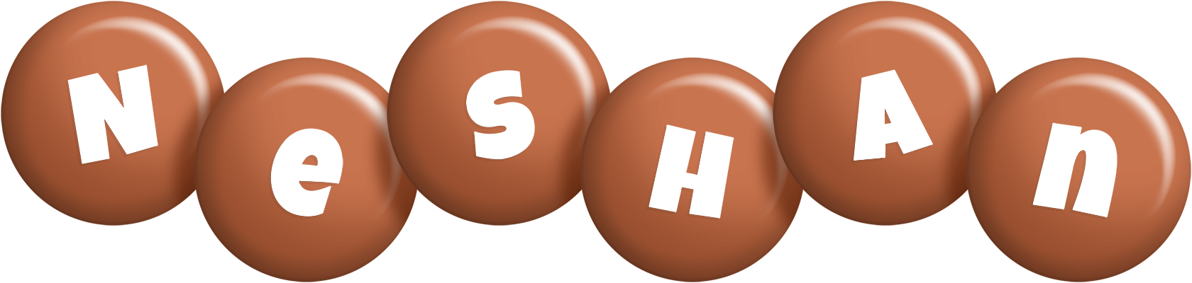 Neshan candy-brown logo