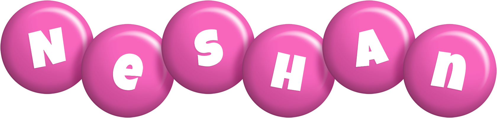 Neshan candy-pink logo