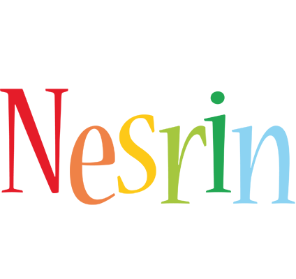 Nesrin birthday logo