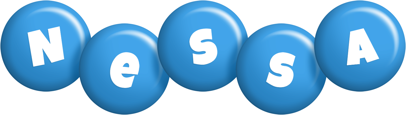Nessa candy-blue logo