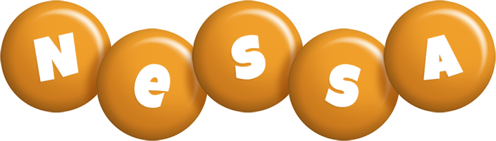 Nessa candy-orange logo