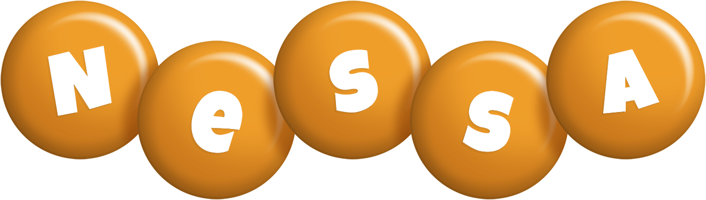 Nessa candy-orange logo