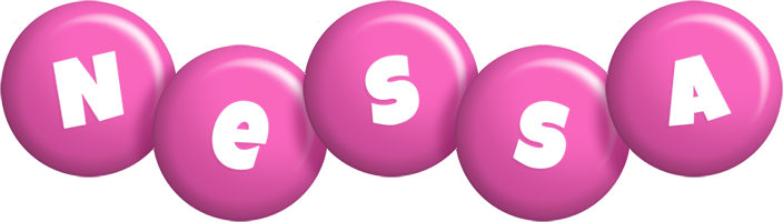 Nessa candy-pink logo