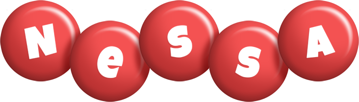 Nessa candy-red logo