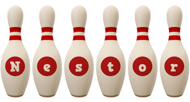 Nestor bowling-pin logo