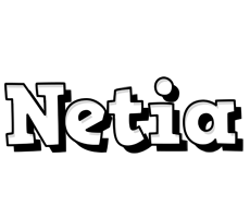 Netia snowing logo