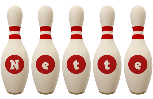 Nette bowling-pin logo
