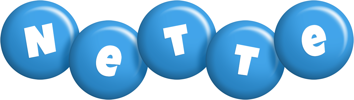 Nette candy-blue logo