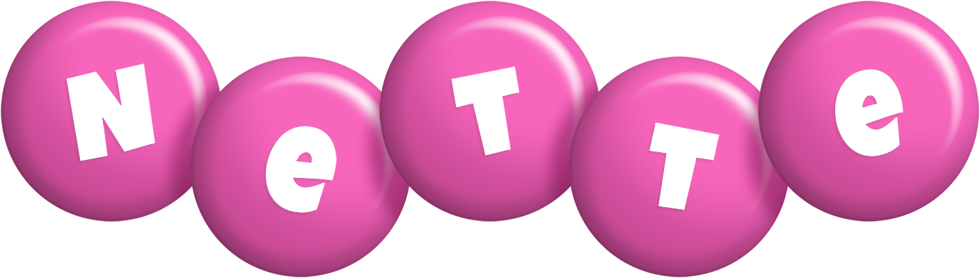 Nette candy-pink logo