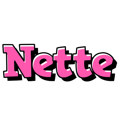 Nette girlish logo