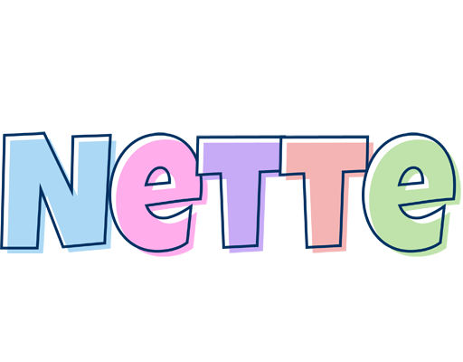 Nette pastel logo