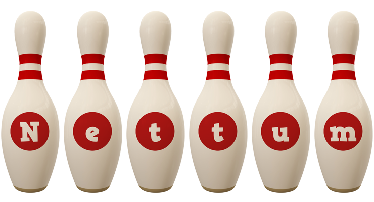 Nettum bowling-pin logo