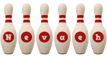 Nevaeh bowling-pin logo