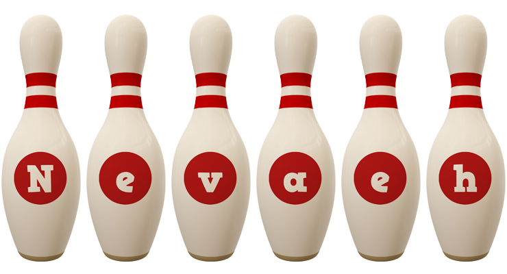 Nevaeh bowling-pin logo