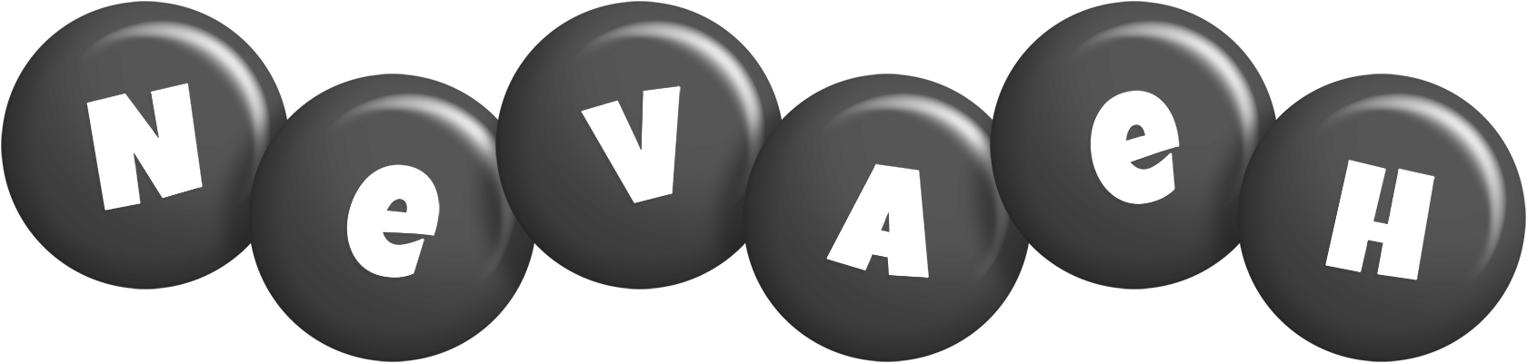 Nevaeh candy-black logo