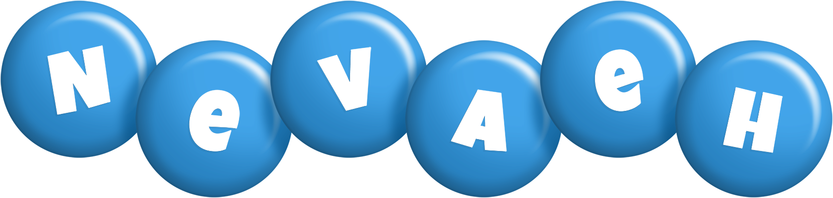 Nevaeh candy-blue logo