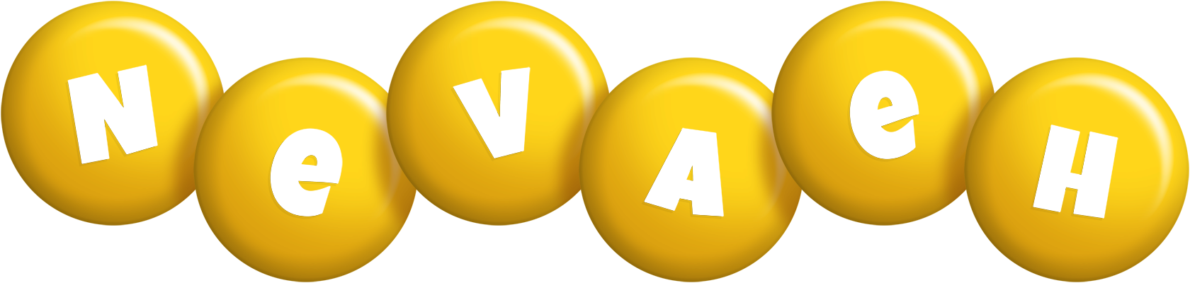 Nevaeh candy-yellow logo