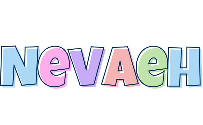 Nevaeh pastel logo