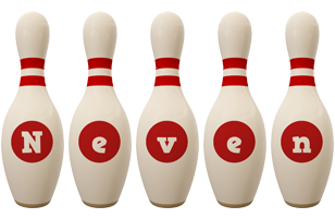 Neven bowling-pin logo