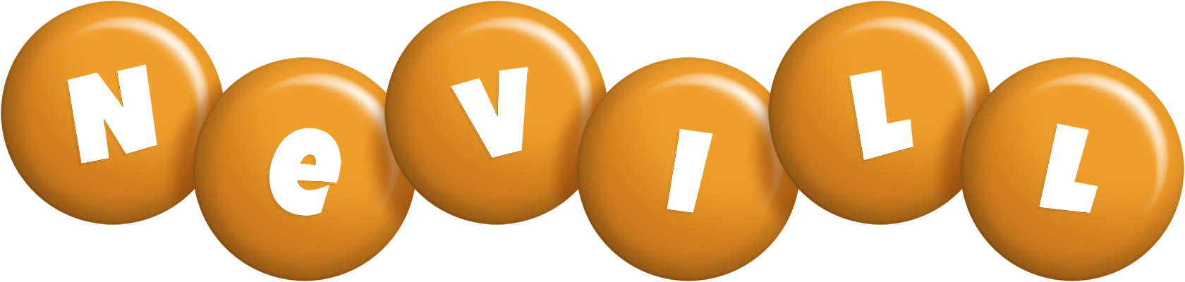 Nevill candy-orange logo