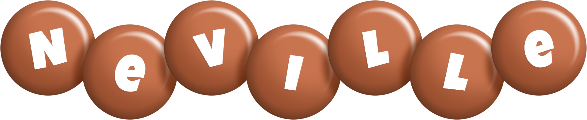 Neville candy-brown logo