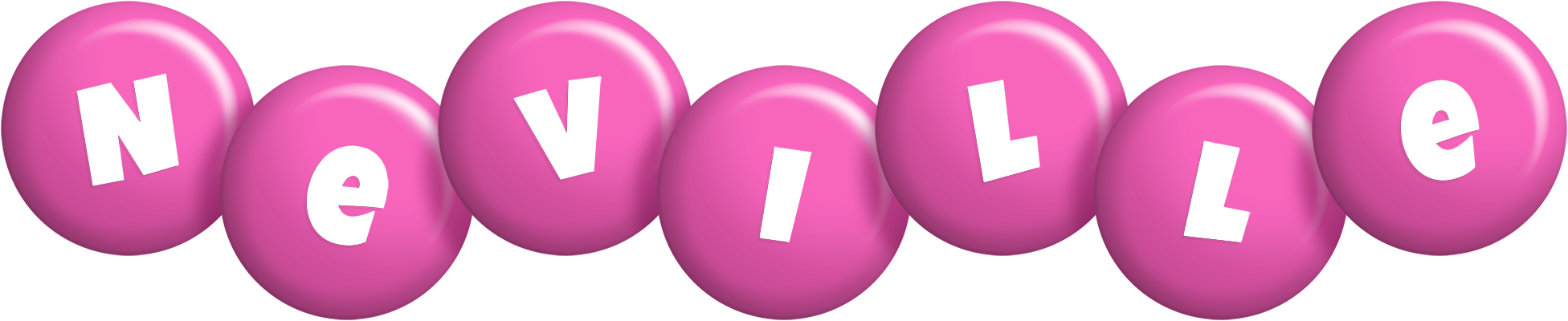 Neville candy-pink logo