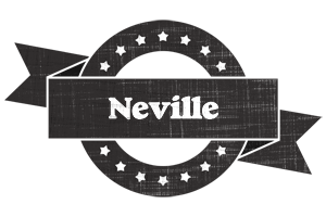 Neville grunge logo