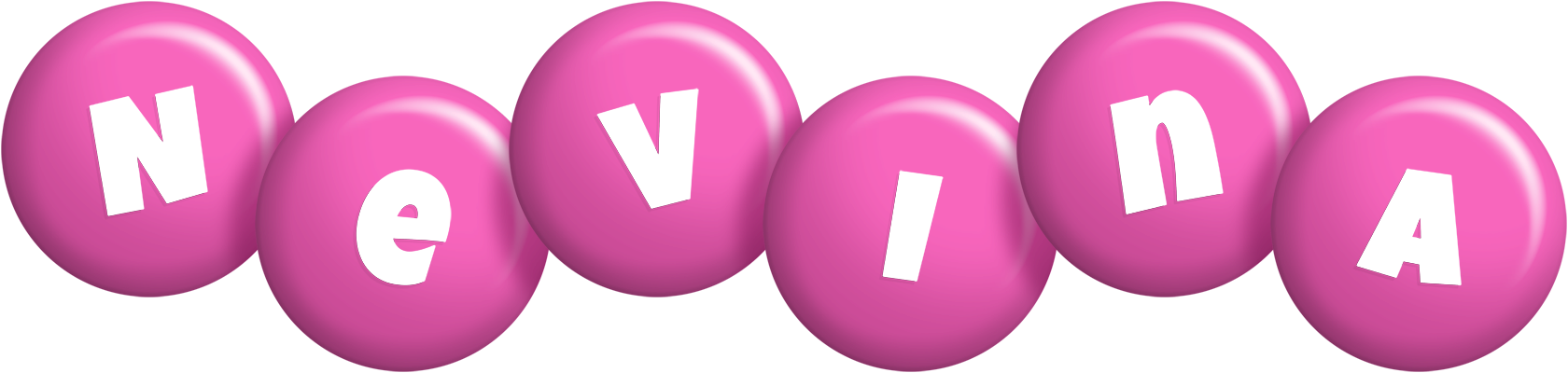 Nevina candy-pink logo
