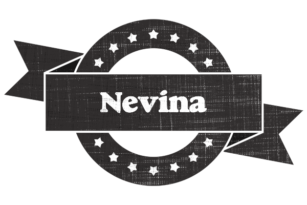 Nevina grunge logo