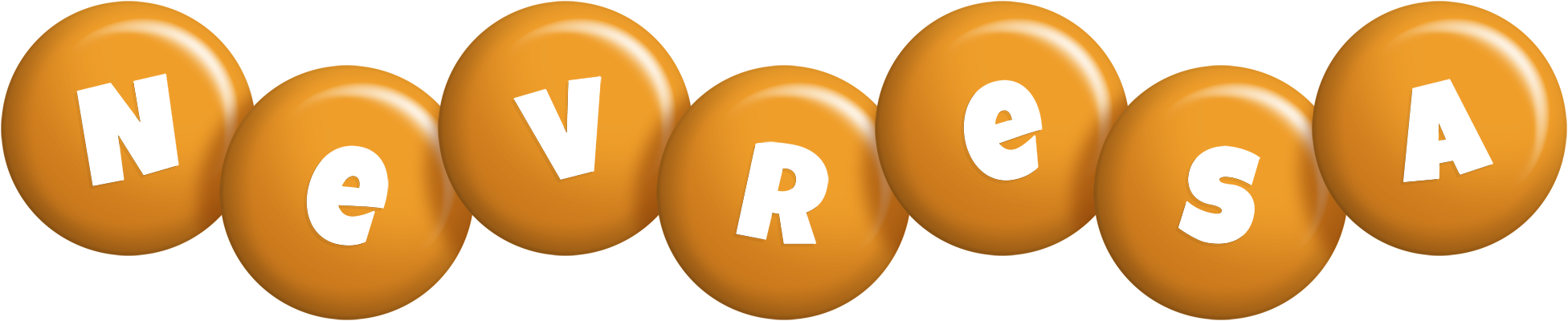 Nevresa candy-orange logo