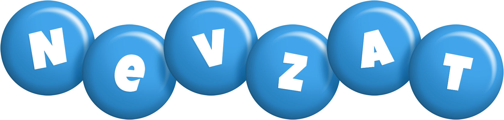 Nevzat candy-blue logo
